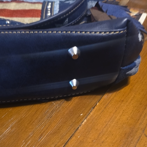 American Flag Denim Shoulder Bag - Picture 11 of 12